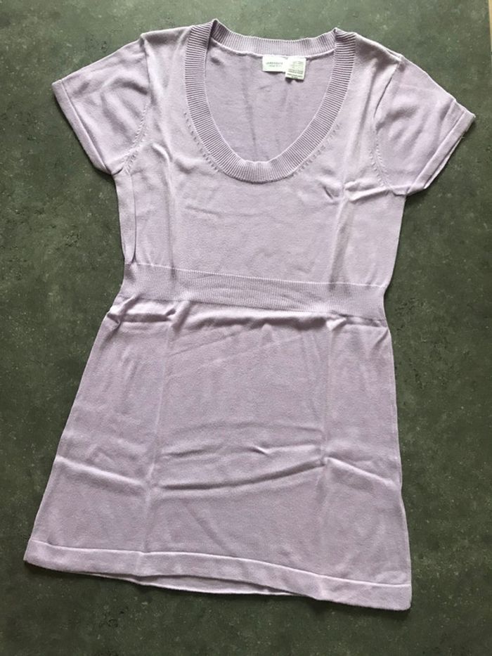 Pull tunique La Redoute 42/44 couleur parme