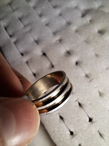 Bague acier inoxydable Granuleuse