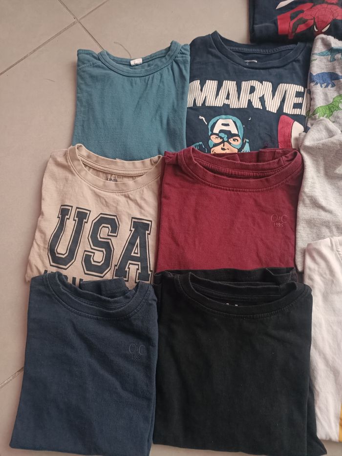 lot de 17 tee-shirts à manches longues pour garçon, taille 5/6 ans - photo numéro 4