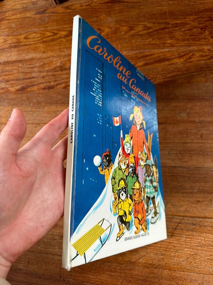 1967 Livre ancien Caroline voyage au Canada Grands albums Hachette bd Pierre Probst vintage - photo numéro 3
