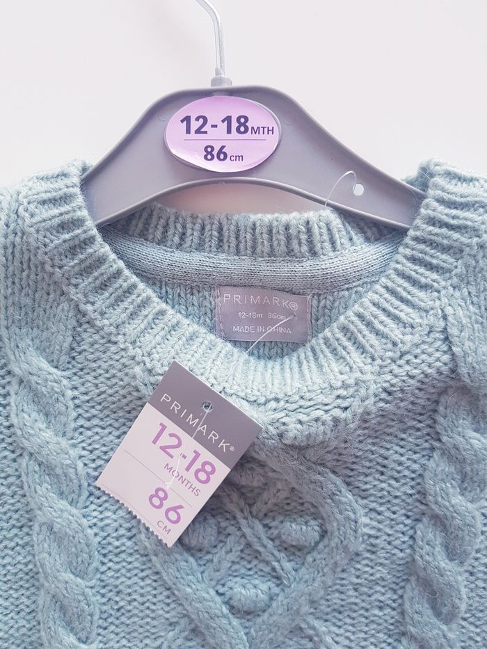 Primark - Robe pull en tricot + bas collants - Neuve avec étiquette ! (18 mois) - photo numéro 8