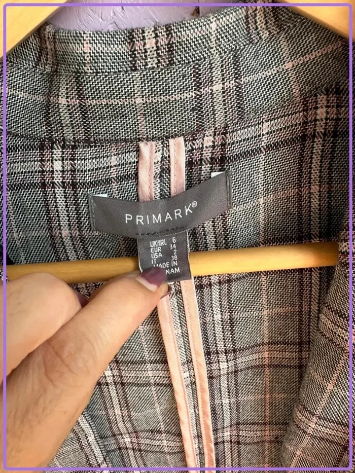 Blazer à carreaux Primark - photo numéro 2