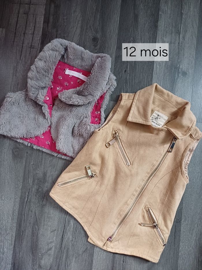 2 vestes sans manches