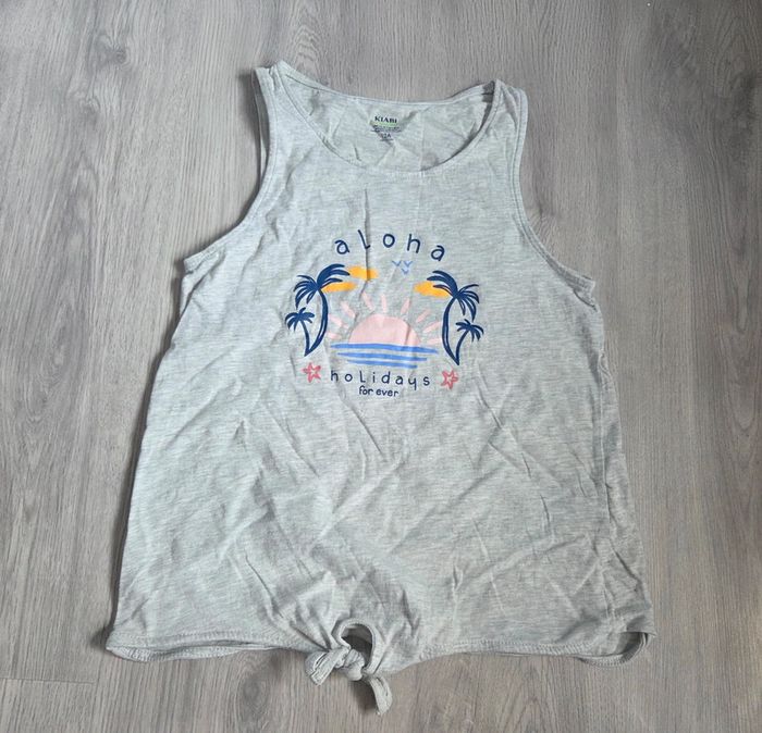 🌸 Débardeur motif avec nœud sur le bas 12 ans 🌸