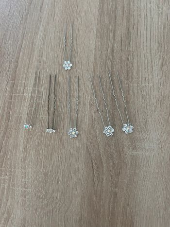 Barrette pour maintenir chignon avec brillant