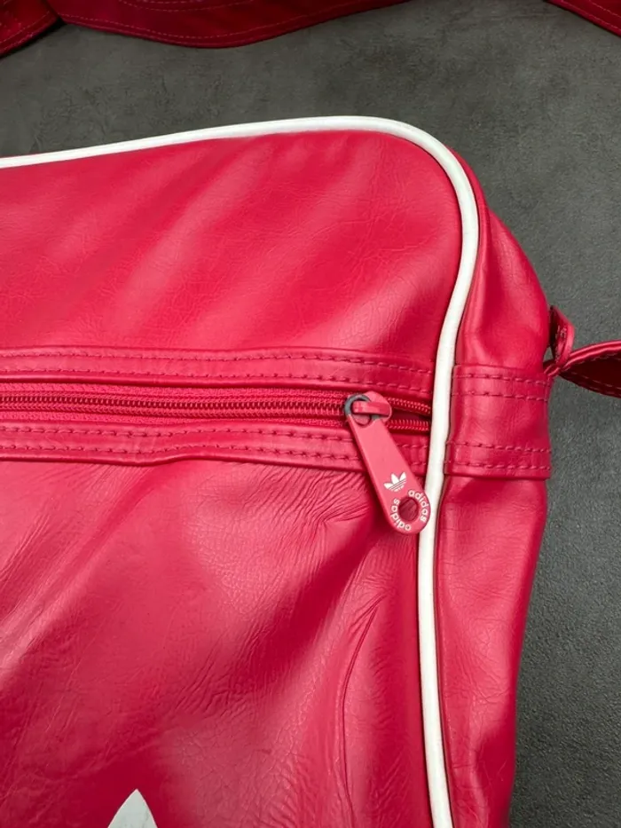 Messenger Bag Adidas Vintage Rose Fuchsia Y2k 00’s - photo numéro 6