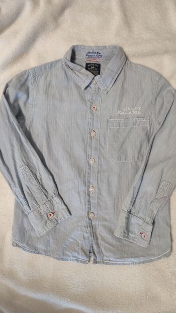 Chemise bleu a rayures