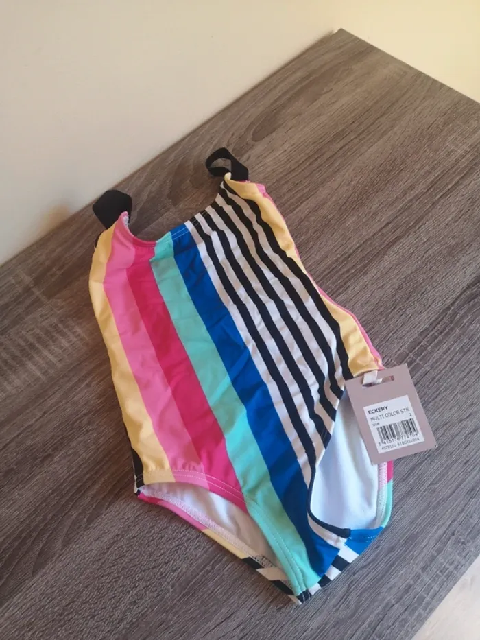 Maillot de Bain ligné coloré CKS 2 ans