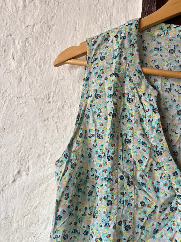 Haut sans manches fleuri Caroll – Taille 40 - photo numéro 3