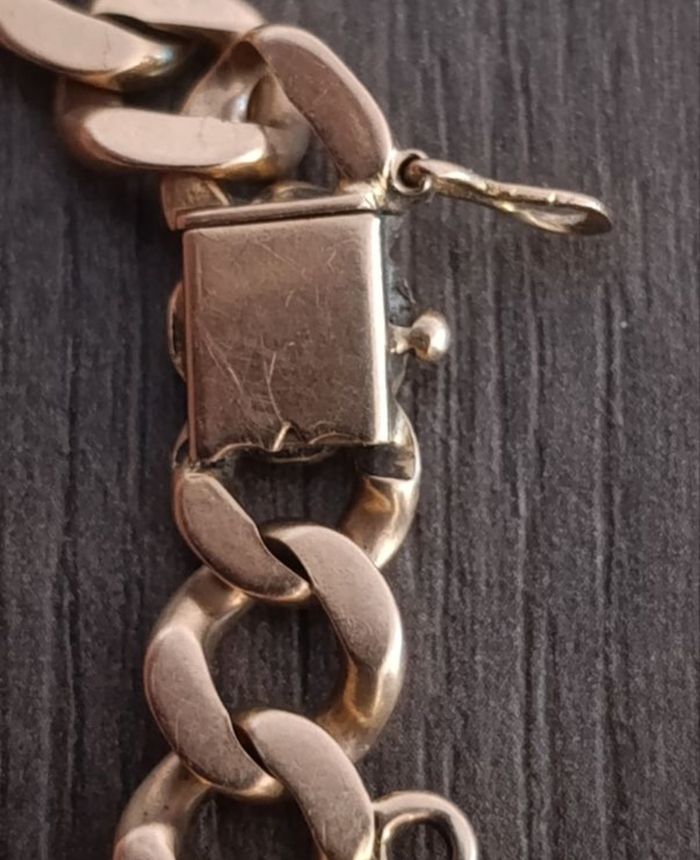 Bracelet gourmette or jaune 18 carats - photo numéro 4