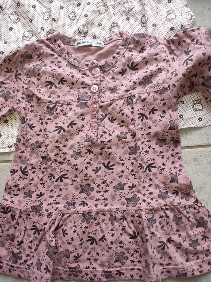 Lot de 2 blouses à manches longues 8 ans - photo numéro 2