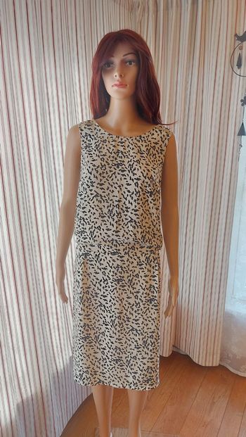 Robe CKS t M noire et blanc