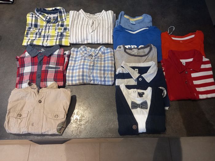 Lot t-shirt/chemises 18 mois hiver