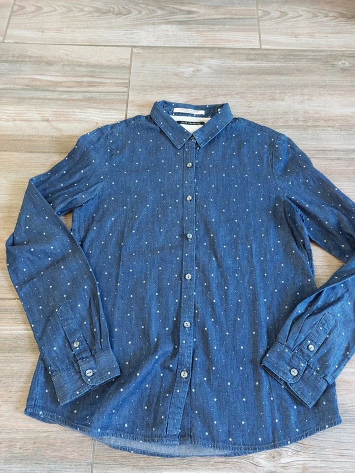 Belle chemise étoiles maison Scotch 12 ans bleu marine