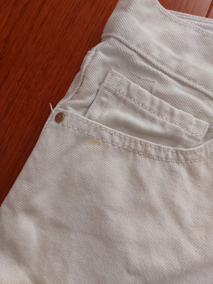 Short jeans blanc Taille EU 27 (36/37 FR) - photo numéro 5
