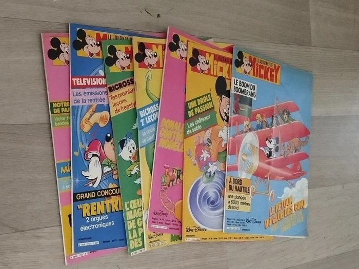 Lot Vintage 7 magazines Journal de Mickey année 1985 L065  7597386520 - photo numéro 2