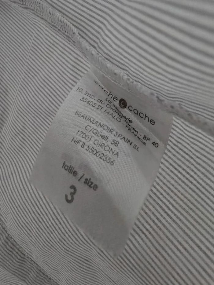 Chemise cintrée grise à rayures - photo numéro 5