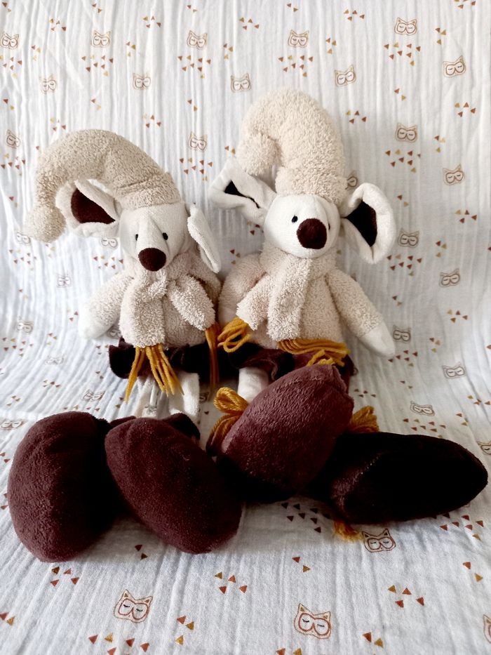 2 doudous souris Plein Nord