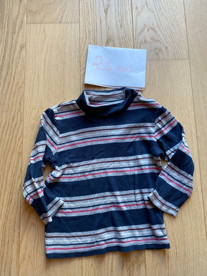 Lot de 3 sous-pulls 24 mois – hiver / demi-saison - photo numéro 3