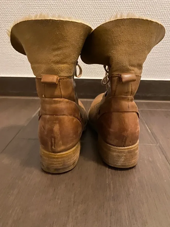 Bottines fourrées camel - photo numéro 8