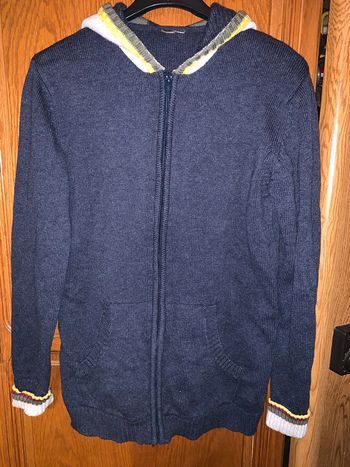 Gilet zipper garçon 14 ans 100% coton