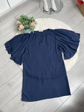 robe  marine manches évasées
