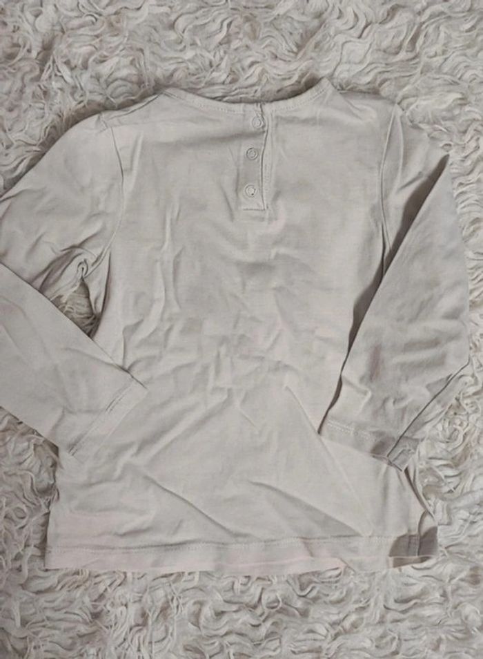 T-shirt manches longues blanc taille 23 mois - photo numéro 6