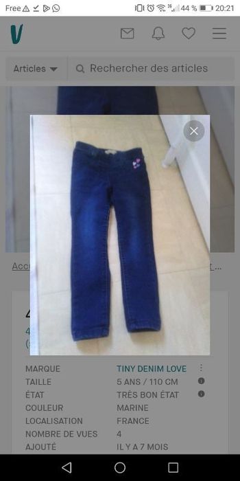 Pantalon 5 ans fille