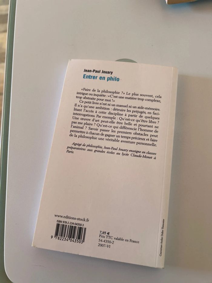 Livre Entrer en philo - photo numéro 2