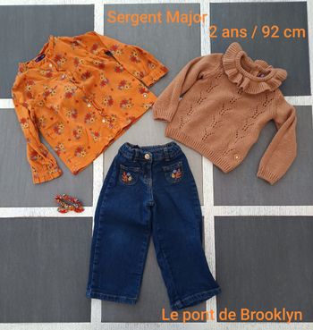 Ensemble Sergent Major 2 ans / 92 cm – Collection Le pont de Brooklyn