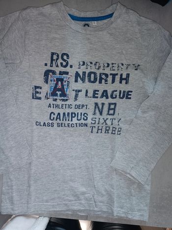 Tee shirt manches longues 8 ans alphabet