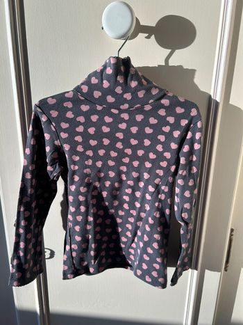 Pull noir à cœurs 4-5 ans La Redoute