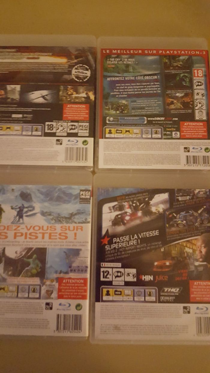 4 jeux PS3 a 3 € l un ou 10€ les 4 - photo numéro 2