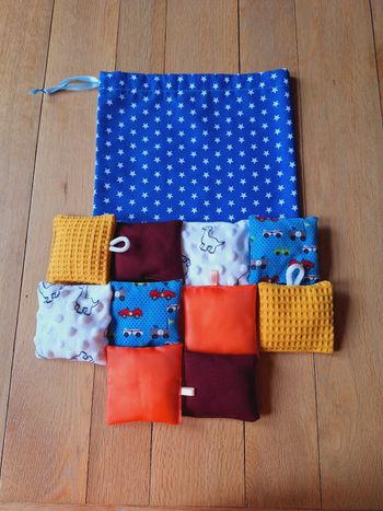 Montessori 10 coussins sensoriels