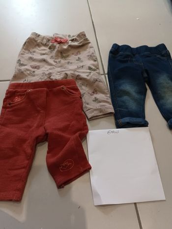 Pantalons taille 6 mois fille