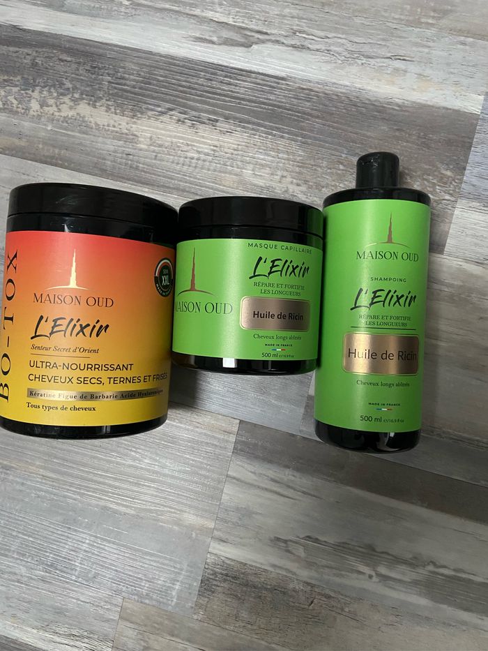 Soin cheveux lot de 3 neuf