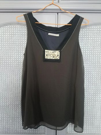 Top Kookai 100% soie