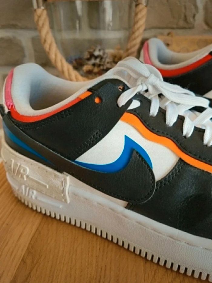 Baskets Sneakers Nike Air force 1 low shadow white black multi - photo numéro 6