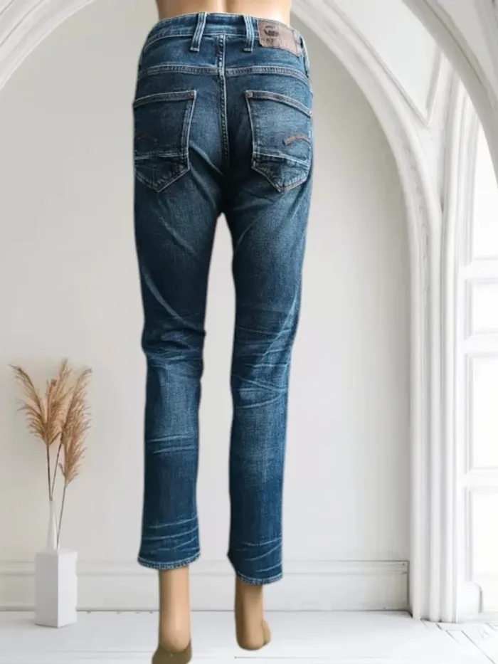 Jean G-STAR raw coupe boyfriend skinny ,taille mi-haute ,stretch - photo numéro 4