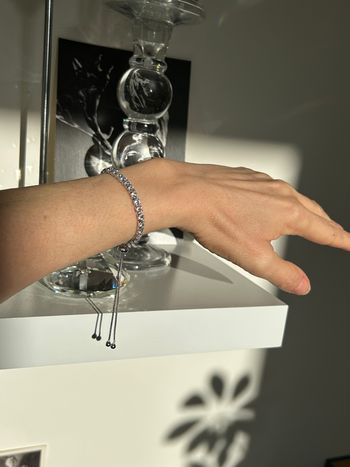 Bracelet strass en Plaqué Argent - Élégant et Intemporel