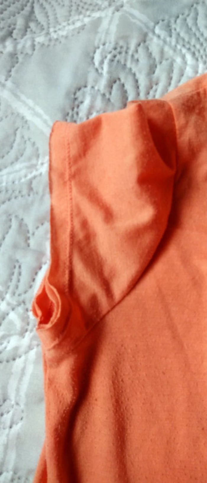 Tee shirt motif moustache corail femme L mim - photo numéro 7