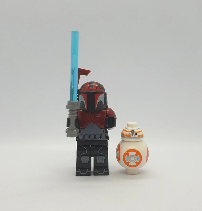 🌠 Figurine Star Wars The Clone Wars - Obi-Wan Kenobi Armure Mandalorienne avec BB-8 - (Style Lego) 🌠 - photo numéro 9