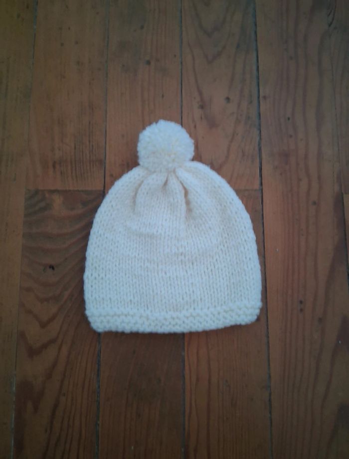 Bonnet bébé fait main taille 3/6 mois