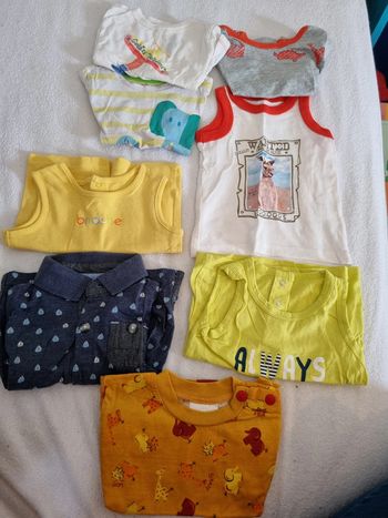 Lot de 8 t shirts 3 mois