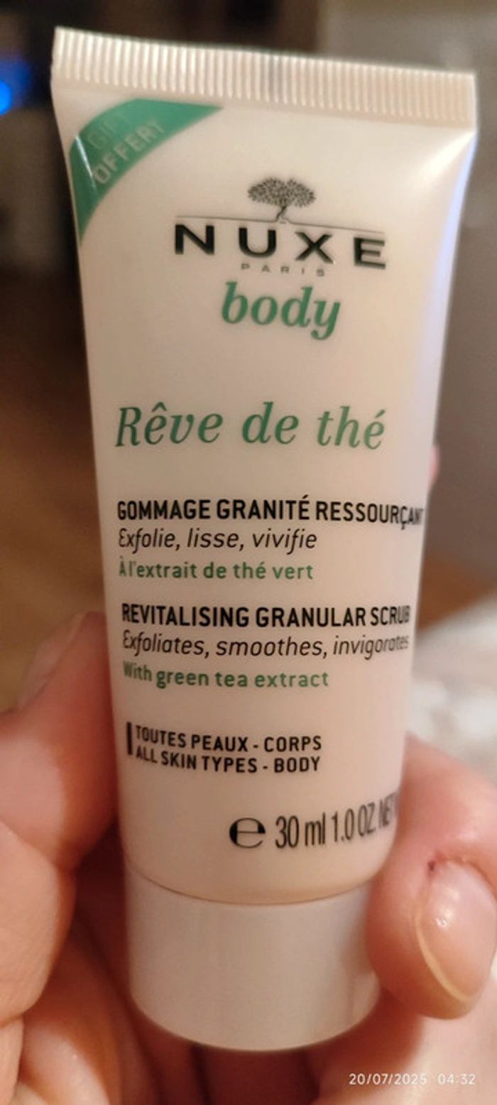 Nuxe Reve de Thé Gommage Granité Ressourçant Lot de 2 x 30 ml - photo numéro 2