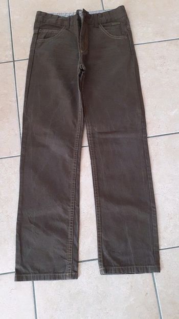 Pantalon toile marron neuf 10 ans