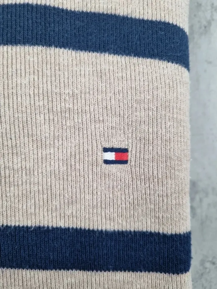 Pull rayé col montant boutonné Tommy Hilfiger XXL Hommes - photo numéro 5