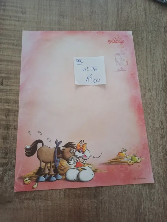 Papier à lettre Diddl 134 1,00€