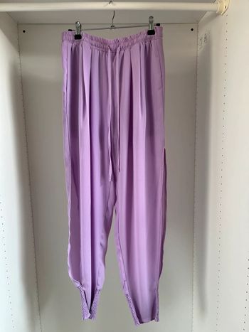 Pantalon violet ouverture sur les mollets Shein