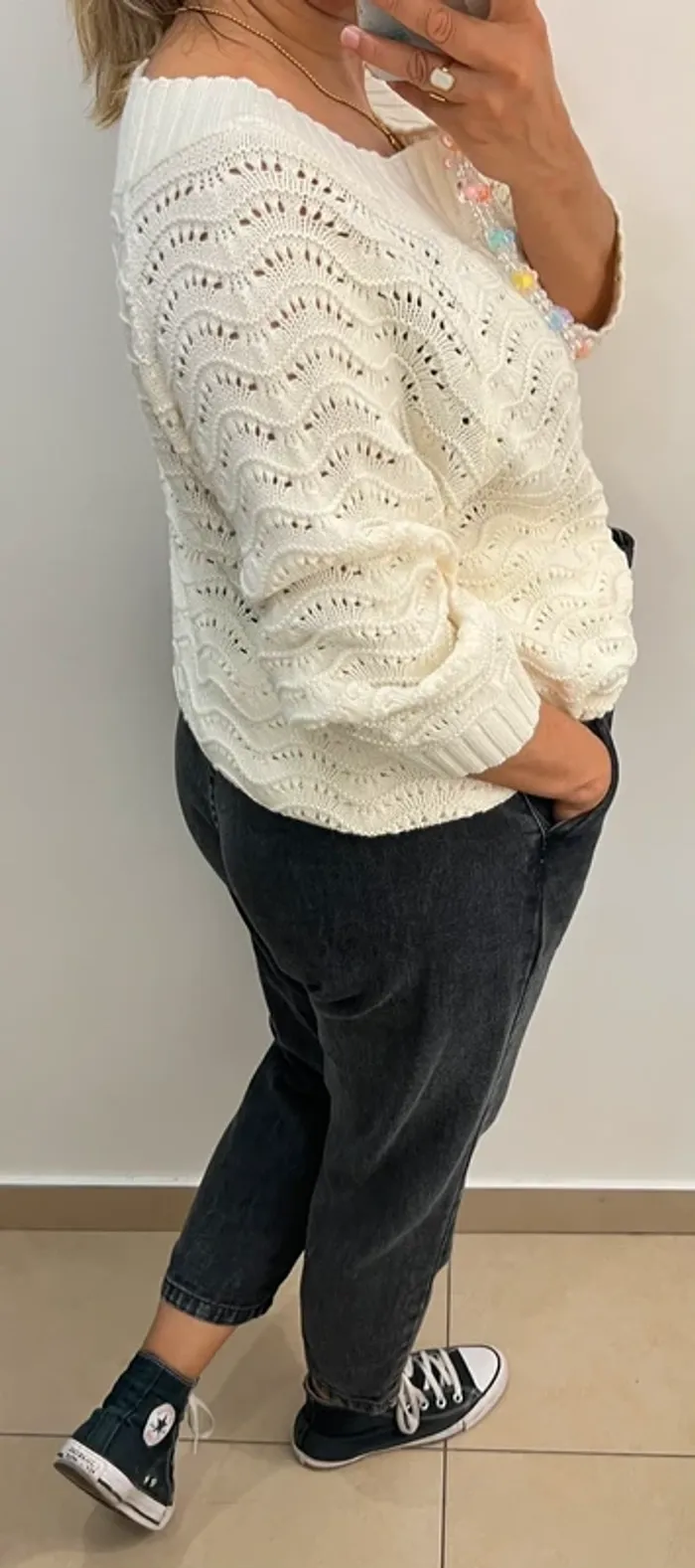 Pull Femme Maille Ajourée - photo numéro 8